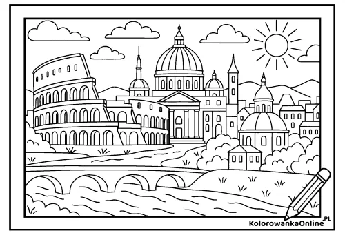 Kolorowanka online Rzym