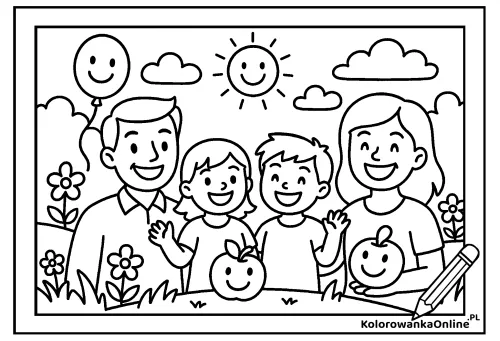 Kolorowanka online Dzień Uśmiechu