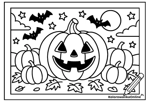 Kolorowanka online Symbole Halloween