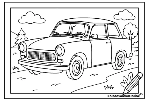 Kolorowanka online Trabant
