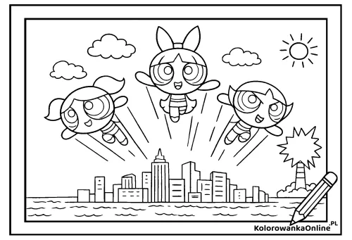 Kolorowanka online Atomówki akcja