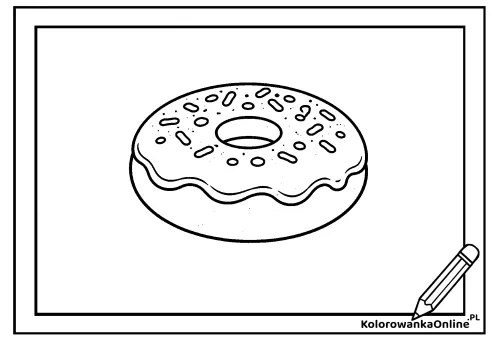 Kolorowanka online Donut