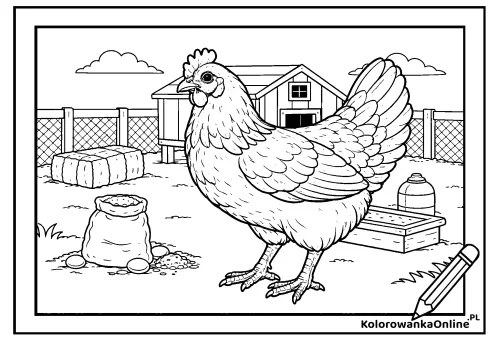 Kolorowanka online Kura